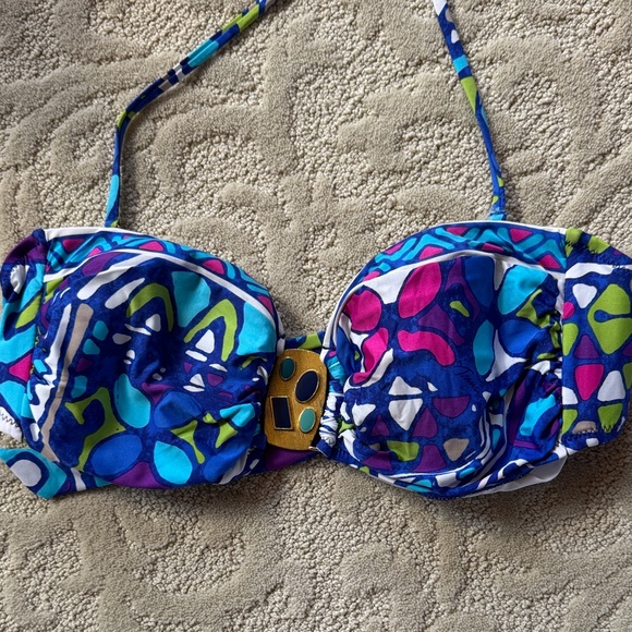 Trina Turk 3 Piece Set - Bikini Size 12 with Matching Pants Size M - Picture 2 of 15